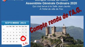 Compte rendu de l’Assemblée Générale 2020 – 25 septembre 2021